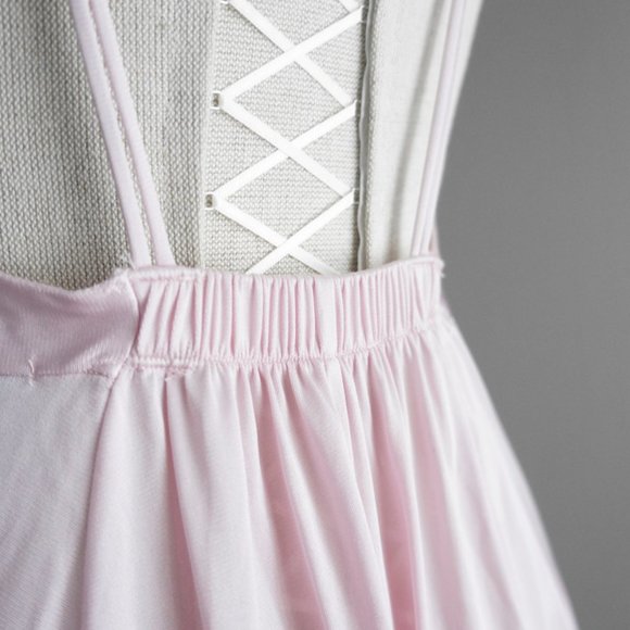 Vintage Lily of France Long Satin & Lace Mauve Pink Slip Night Gown Size Large - Picture 6 of 15